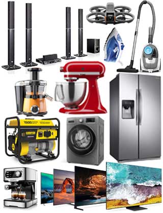 Patafasta Marketplace, Home Appliances, Television, Cooker, Heater, Juicer, Blender, Home Theatre, Washing Machine, Drying Machine, Food Processor, Iron, Coffee Maker, Generator, Accessories