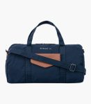 Blue Solid Duffel Bag