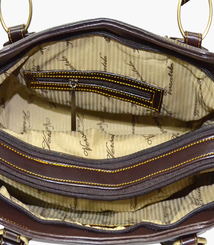 Brown-Self-Design-Shoulder-Bag-5