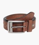 Brown Solid Leather Belt