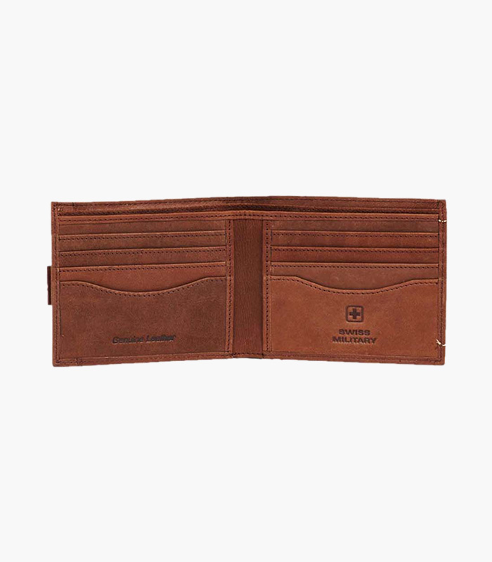 Men-Brown-Solid-Two-Fold-Leather-Wallet-3