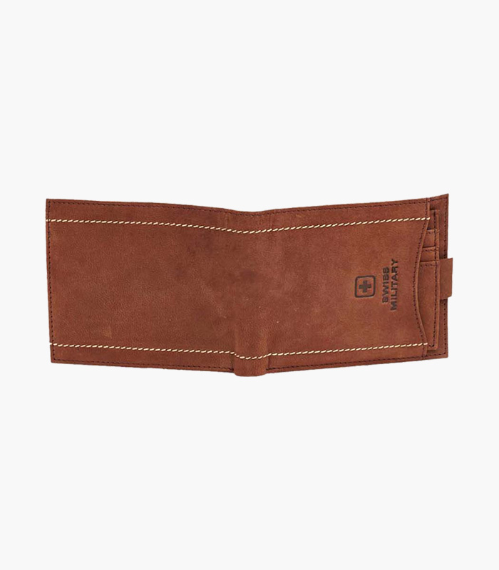 Men-Brown-Solid-Two-Fold-Leather-Wallet-4