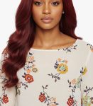 Off White Printed Top