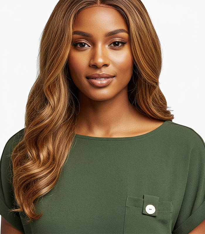 Petite Olive Green Solid Top 5