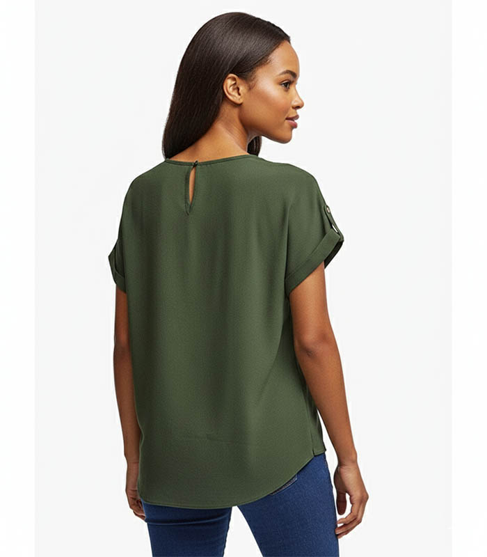 Petite Olive Green Solid Top 6