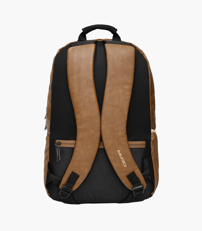 Unisex-Tan-Solid-Laptop-Backpack-4