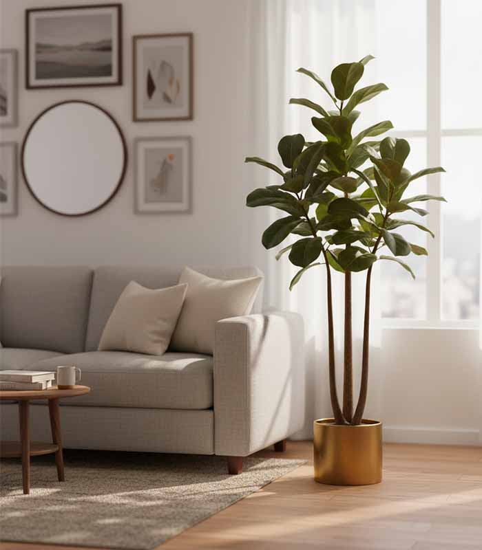 PataFasta, Artificial Plant - EverLush Faux Fiddle Leaf Tree (Indoor) 4