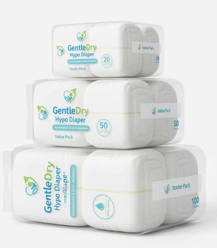 PataFasta, Baby Diaper Starter Pack - “GentleDry Hypo Diaper Starter Pack” 2