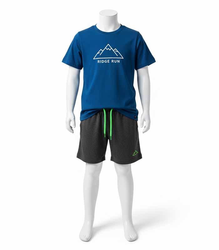 PataFasta, Boys’ Casual Set (Top + Shorts) - “RidgeRun Boys’ Summer Set” 1 3