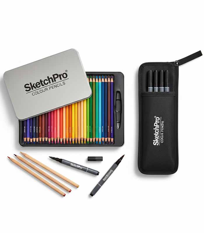 PataFasta, Colour Pencils Markers - “SketchPro Colour Pencil & Marker Combo” 2