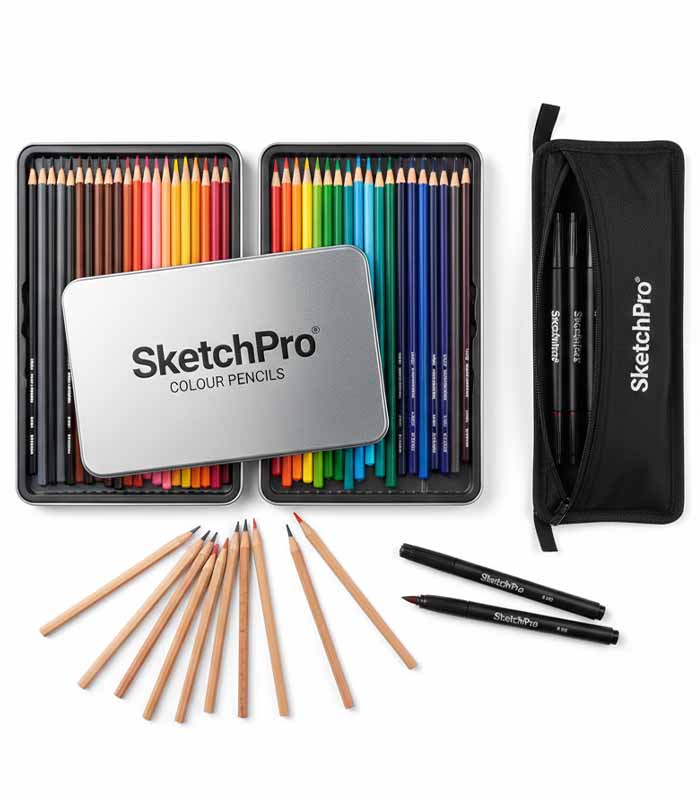 PataFasta, Colour Pencils Markers - “SketchPro Colour Pencil & Marker Combo” 4