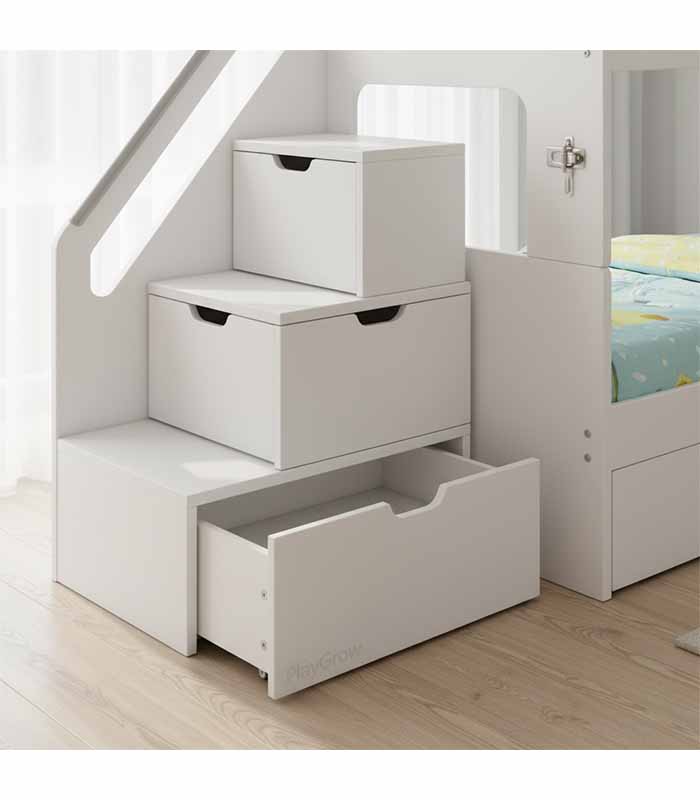 PataFasta, Kids - Convertible Bunk-to-Loft Bed “PlayGrow Convertible BunkLoft Bed” 3