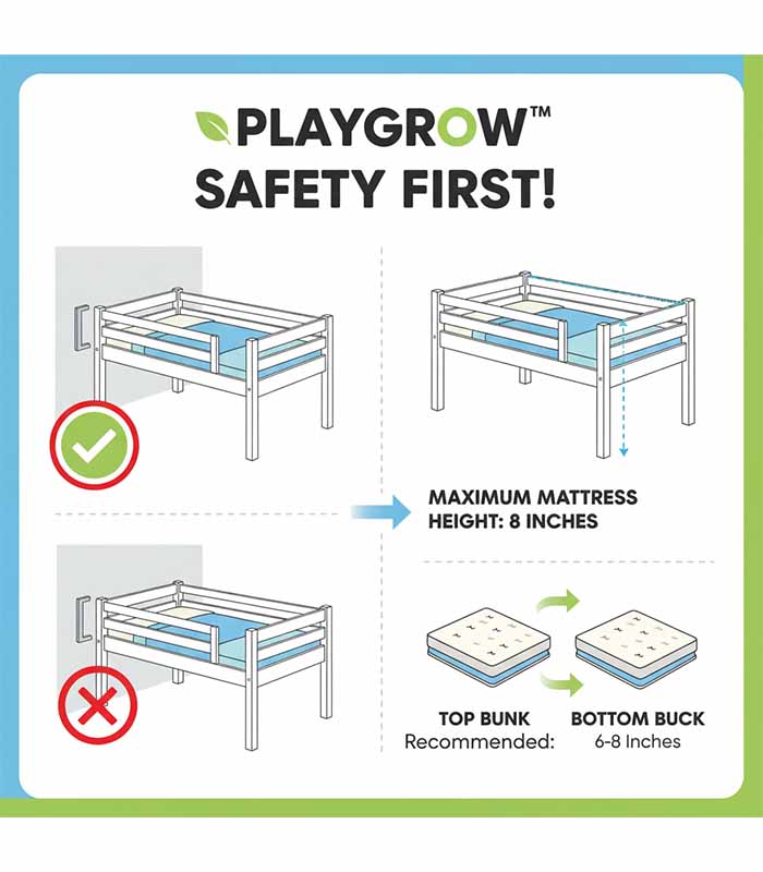 PataFasta, Kids - Convertible Bunk-to-Loft Bed “PlayGrow Convertible BunkLoft Bed” 4