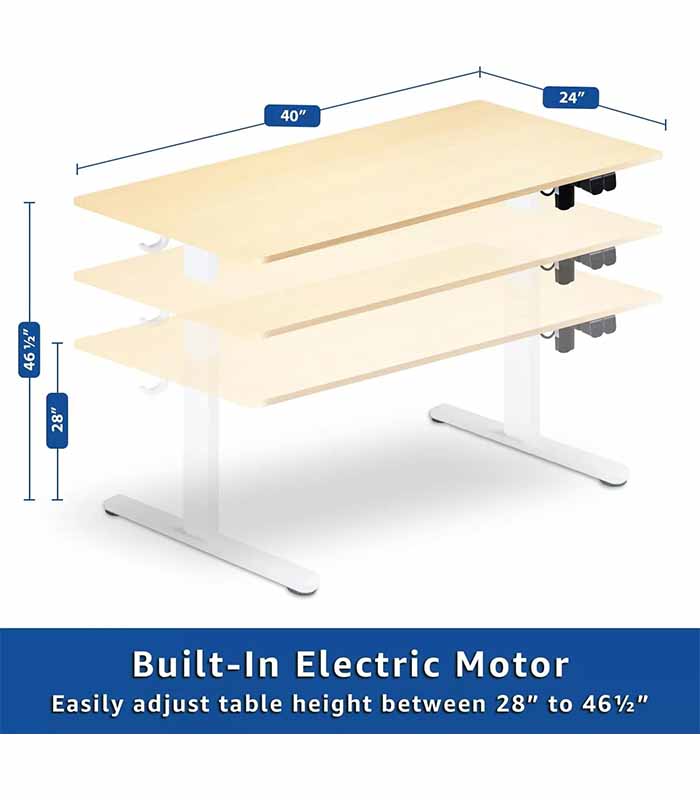 PataFasta, Modern Height Home Office Table Standing Electric Desk 6