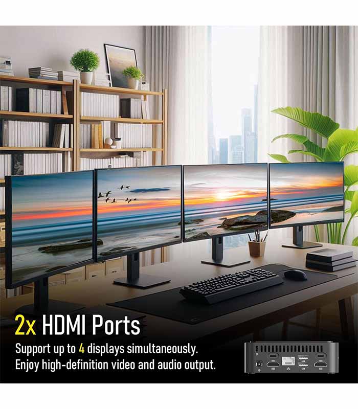 PataFasta, PC Windows 11 Intel Core I9 8950HK N5095A Desktop Pc Gaming Computer 16GB DDR4, 2TB HDD 9