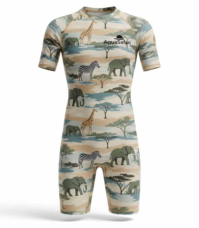 PataFasta, Swimming Costume - “AquaSafari Unisex Swimwear” 2