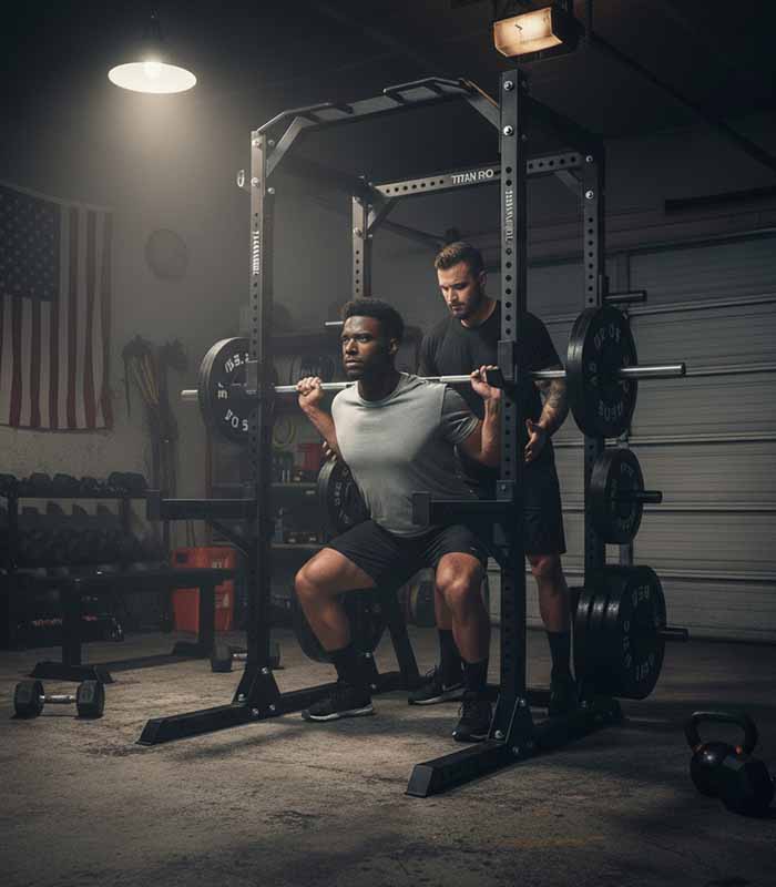 PataFasta, Titan Pro Home Gym Rack (Power Cage + Accessories) 4