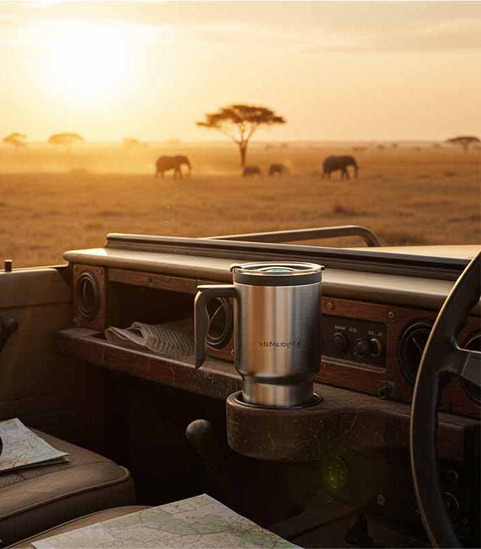 PataFasta, Water Mug - “HydraMate Stainless Steel Travel Mug” 1